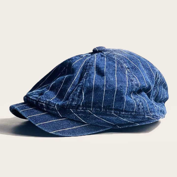 Pinstripe Newsboy Cap