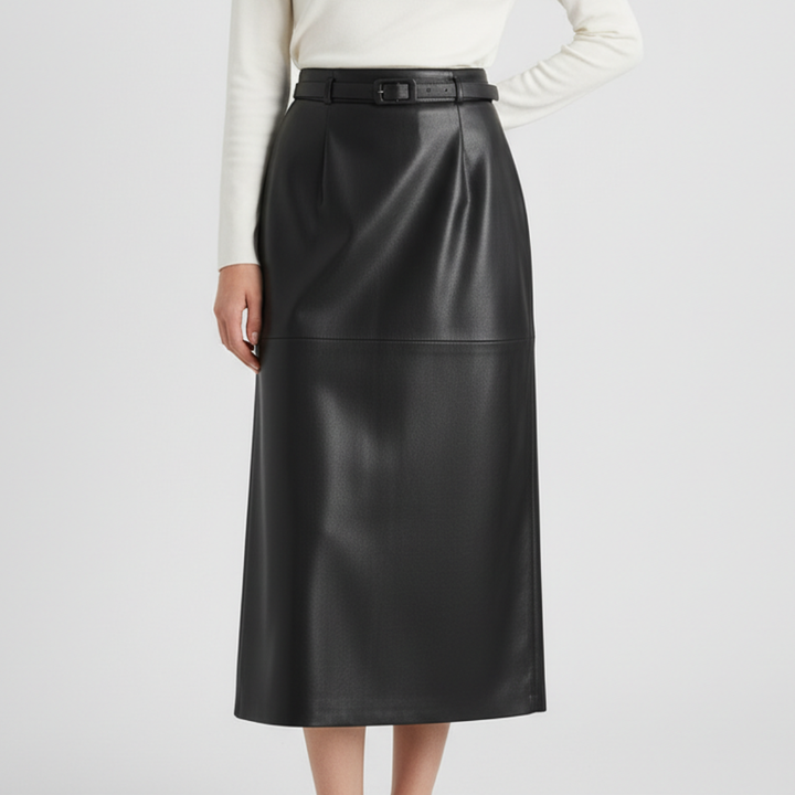 Celine Leather Skirt