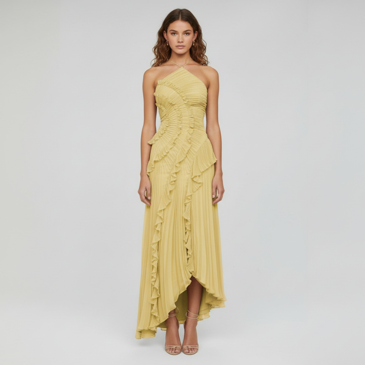 Pearla Pleated Gown
