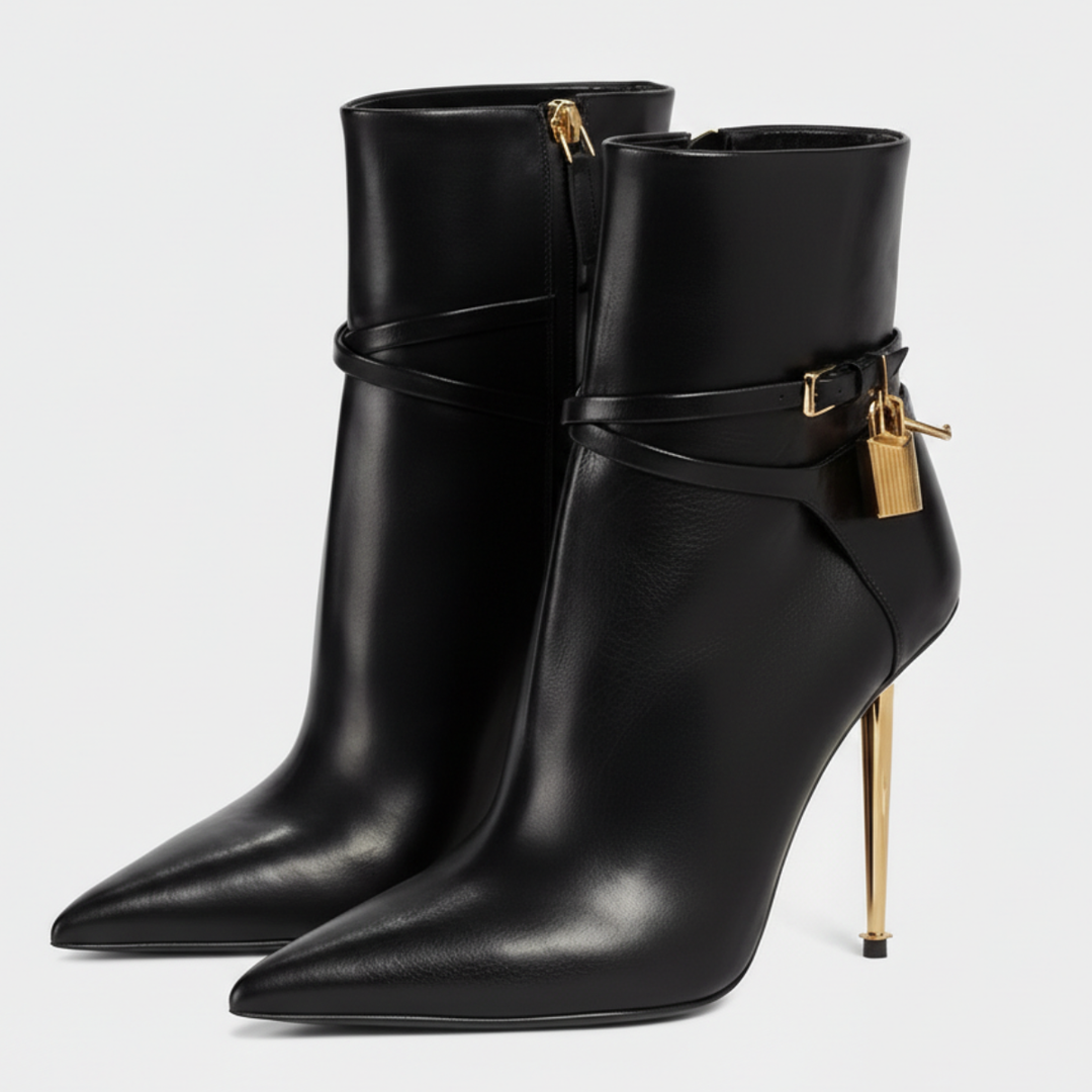 Tessa Lock Heel Boots