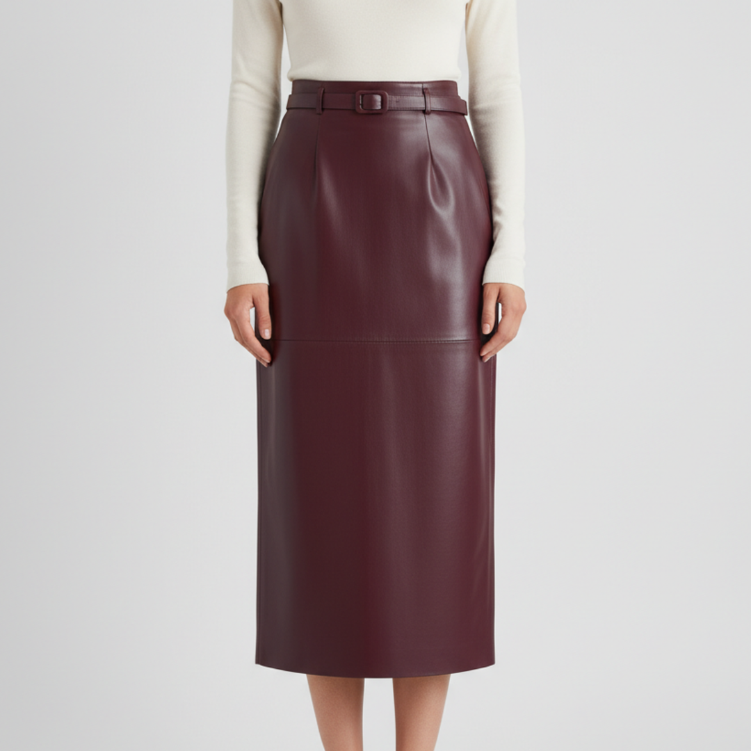 Celine Leather Skirt