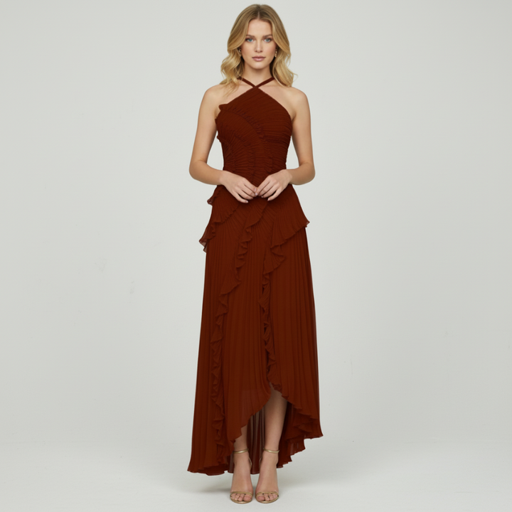 Pearla Pleated Gown