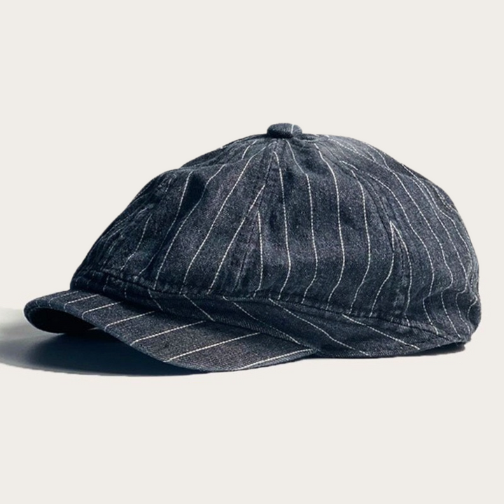 Pinstripe Newsboy Cap