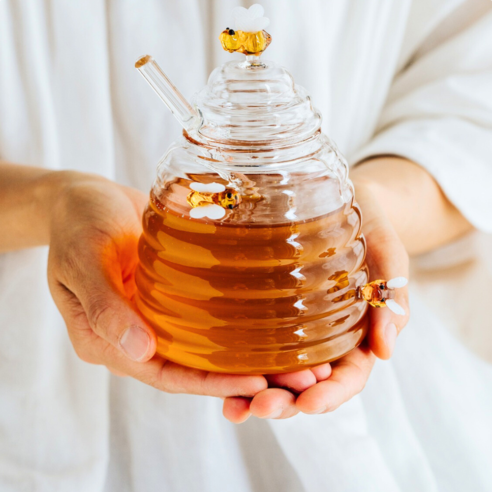 Beehive Honey Jar