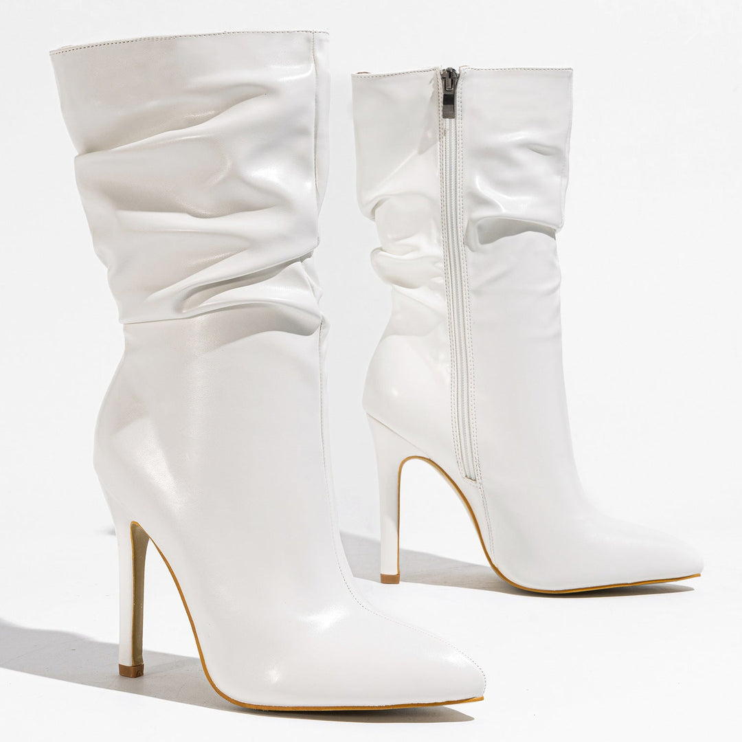 Vionne High-Heel Leather Boots