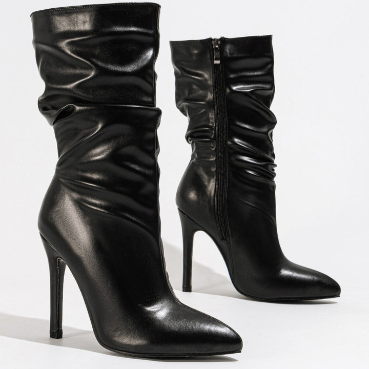 Vionne High-Heel Leather Boots
