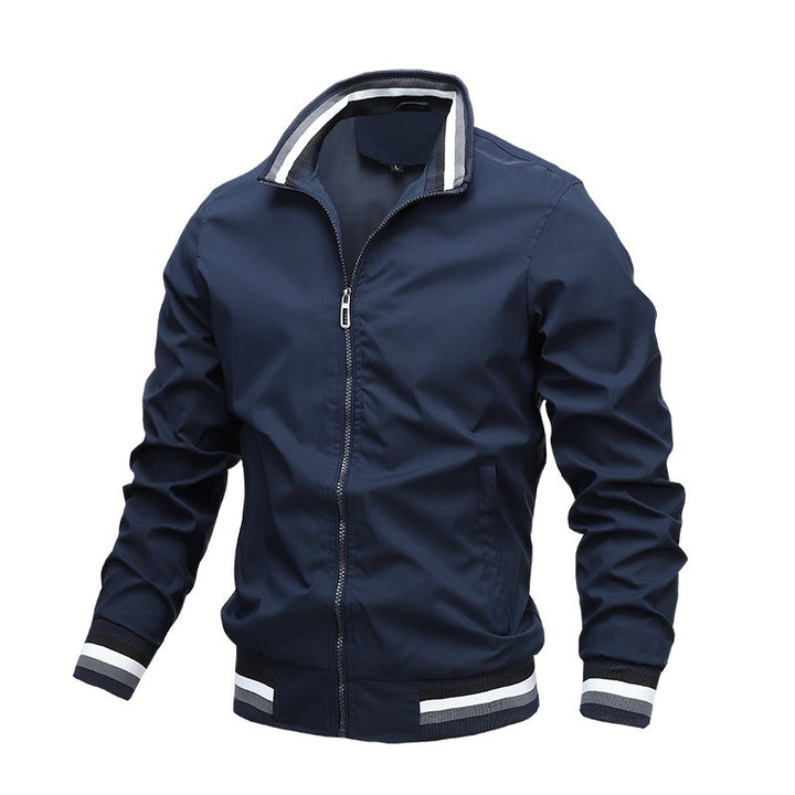 Varsity Striped Bomber