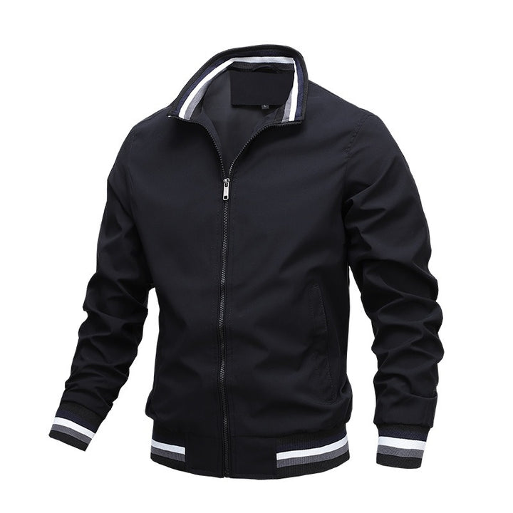 Varsity Striped Bomber