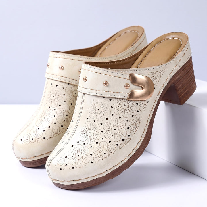 Daisy Leather Mules