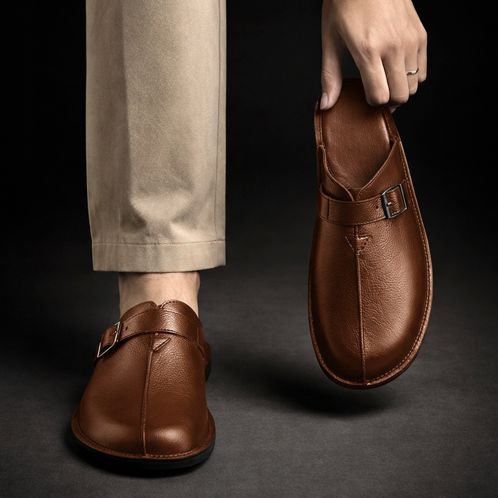 Riccardo Leather Mules