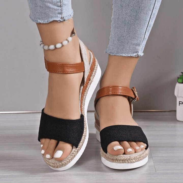 Daisy Wedge Sandals - Boncini